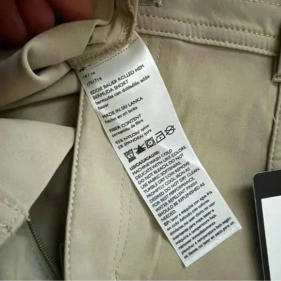 Eddie Bauer NWT Rolled Hem Bermuda Short Brown 1751714 Women Size 16 Outdoor - Picture 10 of 14